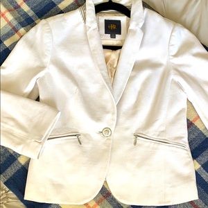 The Limited - White Obr Blazer 3/4” Sleeves (XS)